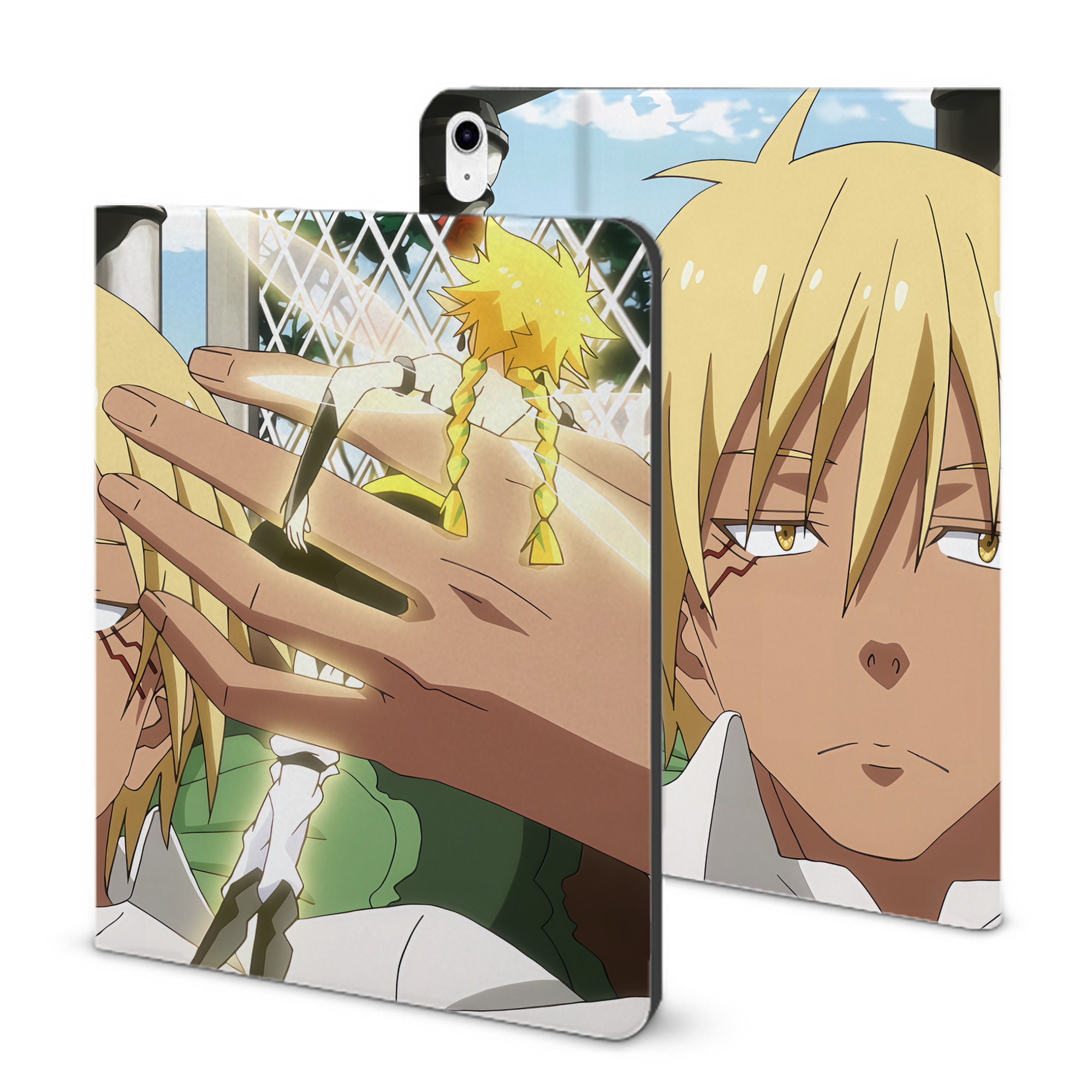 （画像用） 転スラ Regarding Reincarnated to Slime IPad ケース ブック型 PUレザー TPU 耐衝撃 軽量 薄型 ペン収納なし 全面保護 IPad 各モデル対応